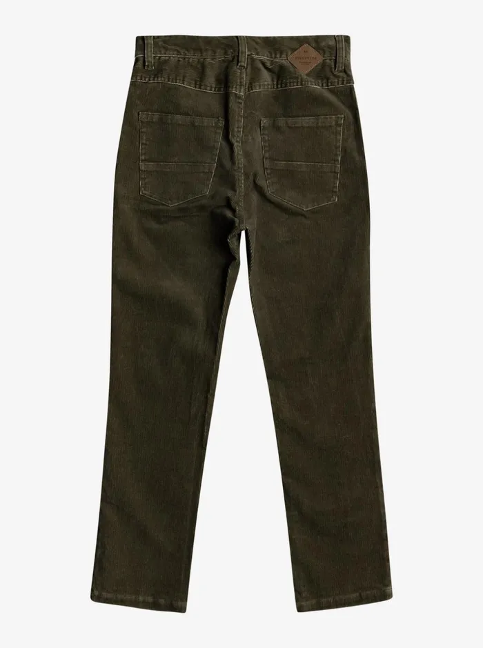 Boys Quiksilver Pants and Jeans Boy039s 816 Kracker Tapered Corduroy Pants Kalamata