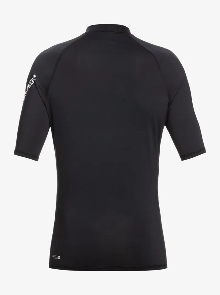 Boys Quiksilver Rashguards Boy039s 27 All Time Short Sleeve UPF 50 Rashguard Black