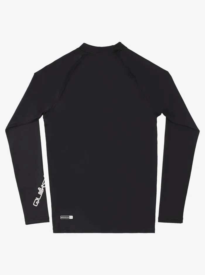 Boys Quiksilver Rashguards Boy039s 816 All Time Long Sleeve UPF 50 Rashguard Black
