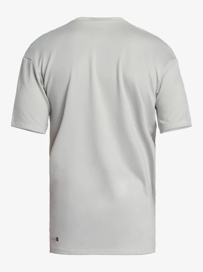 Boys Quiksilver Rashguards Boy039s 816 Solid Streak Short Sleeve UPF 50 Surf TShirt Gray Violet Boys Quiksilver Rashguards Boy039s 816 Solid Streak Short Sleeve UPF 50 Surf TShirt Gray Violet