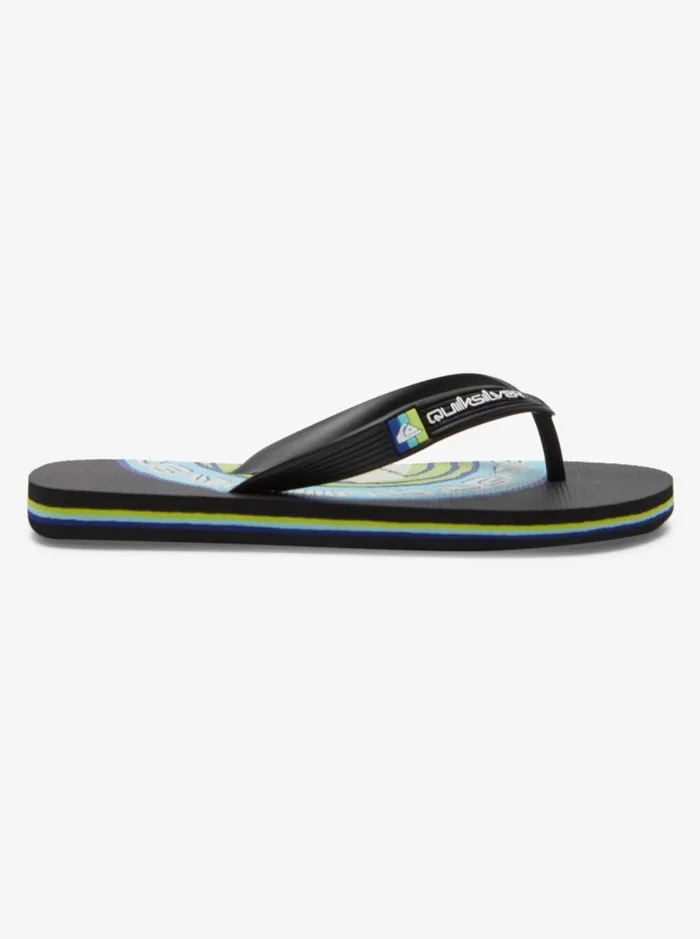 Boys Quiksilver Sandals Boy039s 816 Molokai FlipFlops Black 7