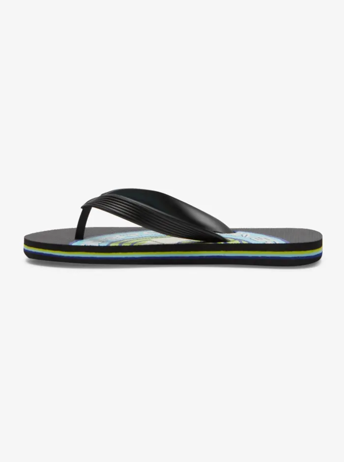 Boys Quiksilver Sandals Boy039s 816 Molokai FlipFlops Black 7