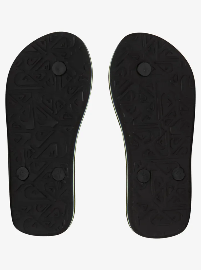 Boys Quiksilver Sandals Boy039s 816 Molokai FlipFlops Black 7