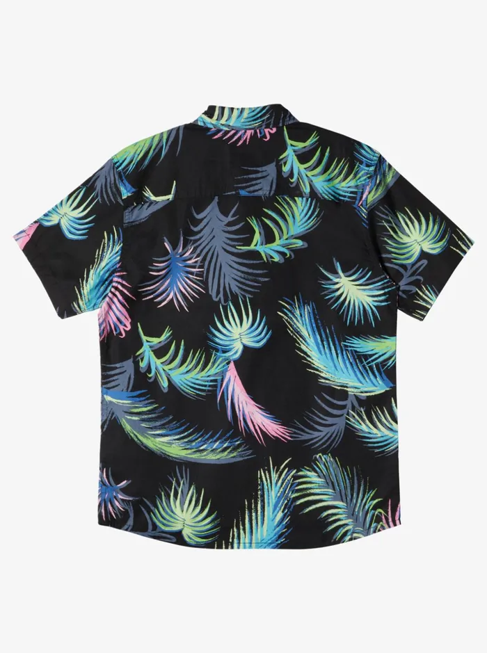 Boys Quiksilver Shirts Tropical Glitch Short Sleeve Shirt Black Tropical Glitch Boys Quiksilver Shirts Tropical Glitch Short Sleeve Shirt Black Tropical Glitch
