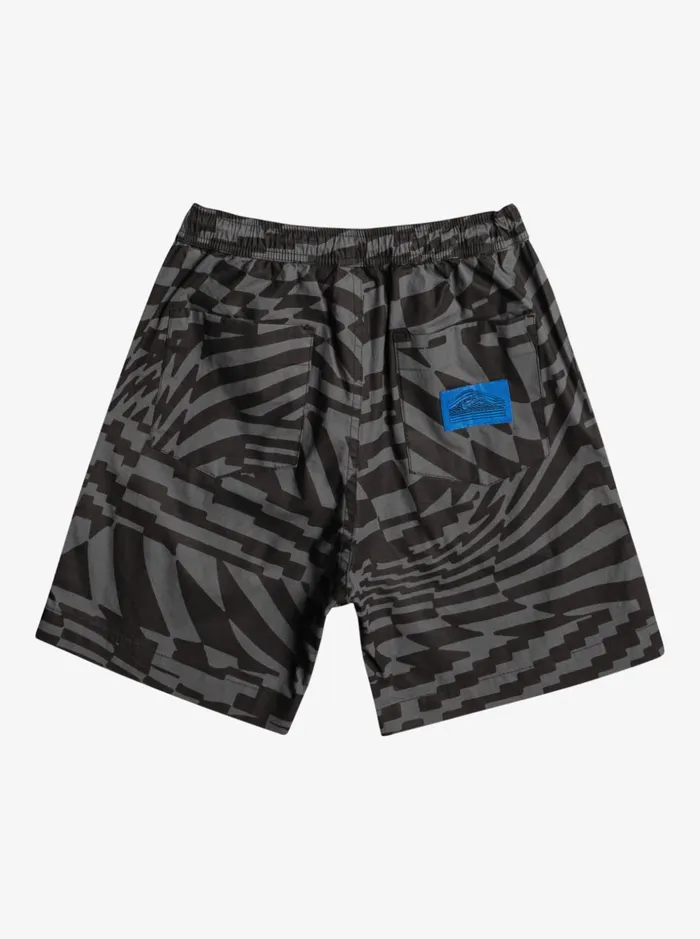 Boys Quiksilver Shorts Boy039s 816 Radical Out Elasticized Shorts Black Radical Times 231