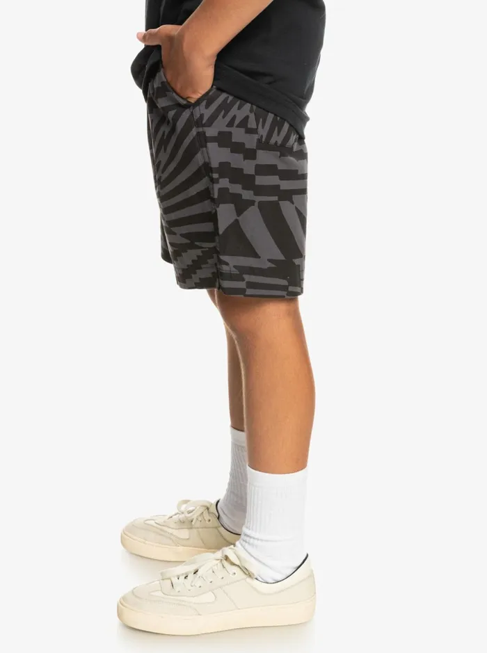 Boys Quiksilver Shorts Boy039s 816 Radical Out Elasticized Shorts Black Radical Times 231
