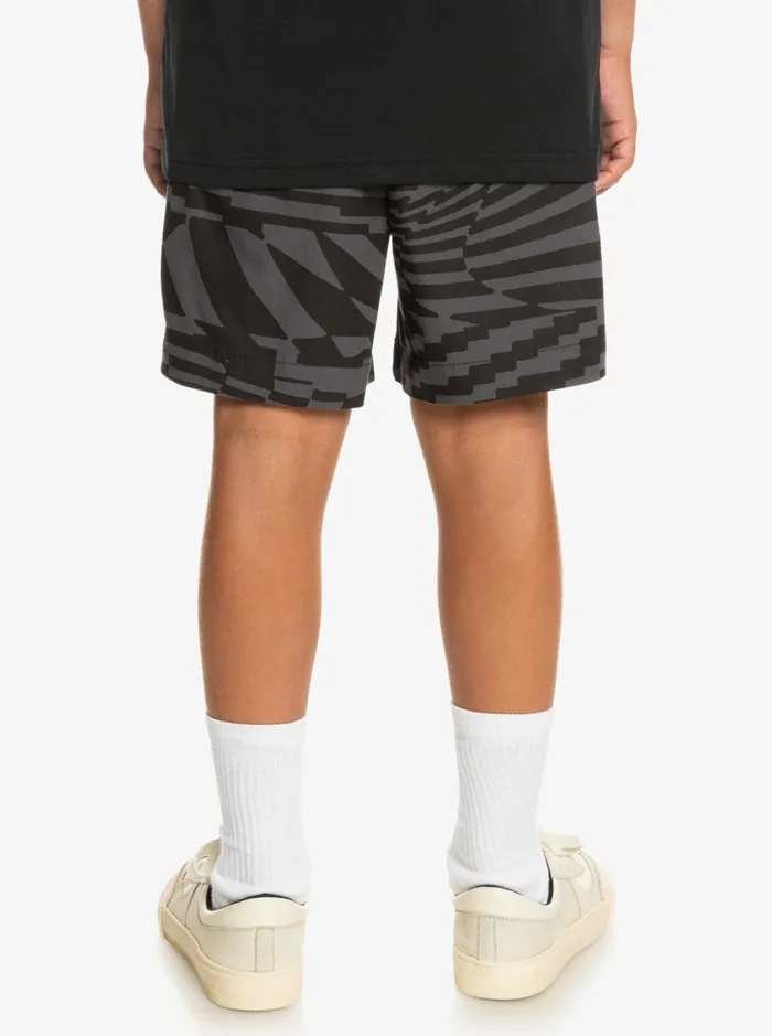 Boys Quiksilver Shorts Boy039s 816 Radical Out Elasticized Shorts Black Radical Times 231