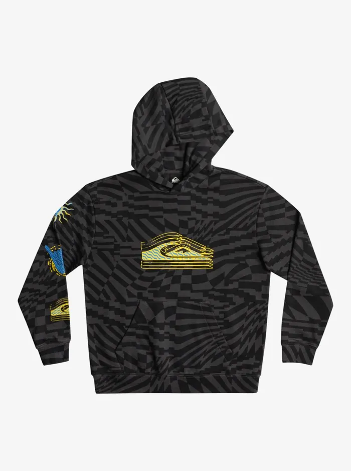 Boys Quiksilver Sweatshirts and Hoodies Boy039s 816 Radical Times Oversized Hoodie Black Radical Times 231
