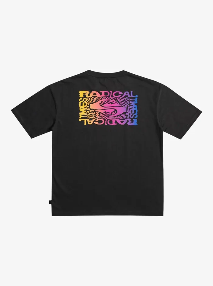 Boys Quiksilver Tees Boy039s 816 Radical Flag TShirt Black Boys Quiksilver Tees Boy039s 816 Radical Flag TShirt Black