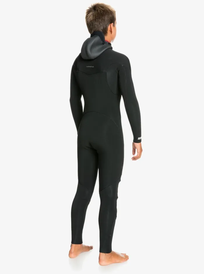 Boys Quiksilver Wetsuits Boy039s 816 43mm Everyday Sessions Hooded Chest Zip Wetsuit Black Boys Quiksilver Wetsuits Boy039s 816 43mm Everyday Sessions Hooded Chest Zip Wetsuit Black