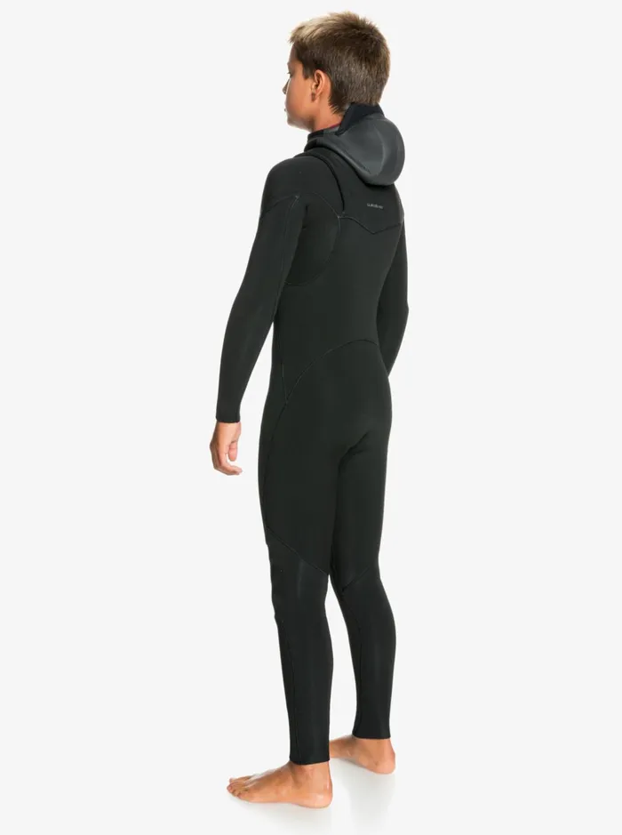 Boys Quiksilver Wetsuits Boy039s 816 43mm Everyday Sessions Hooded Chest Zip Wetsuit Black Boys Quiksilver Wetsuits Boy039s 816 43mm Everyday Sessions Hooded Chest Zip Wetsuit Black