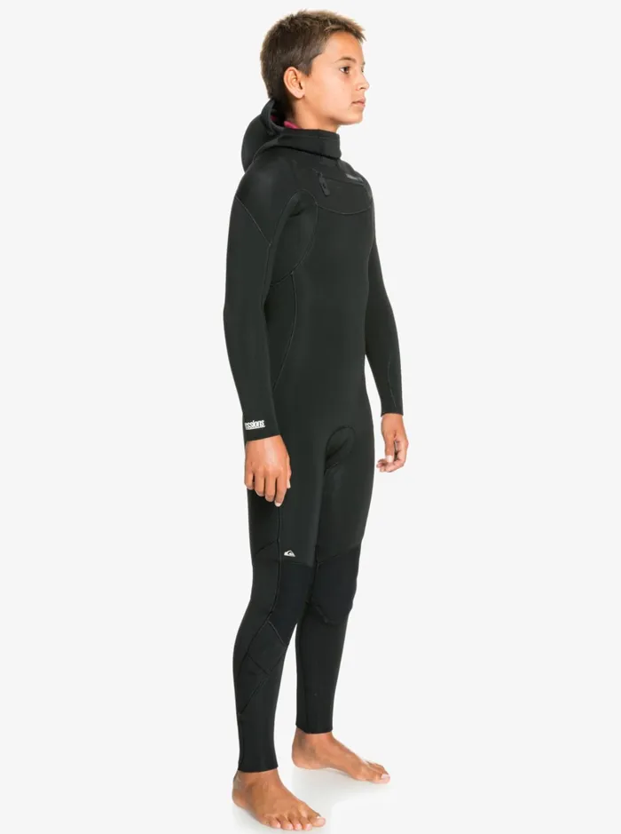 Boys Quiksilver Wetsuits Boy039s 816 43mm Everyday Sessions Hooded Chest Zip Wetsuit Black Boys Quiksilver Wetsuits Boy039s 816 43mm Everyday Sessions Hooded Chest Zip Wetsuit Black