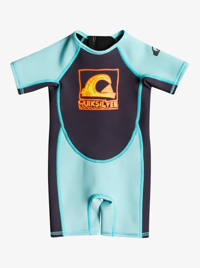 Boys Quiksilver Wetsuits Toddler039s 15mm BackZip Springsuit Blackjet Blackangel Blue