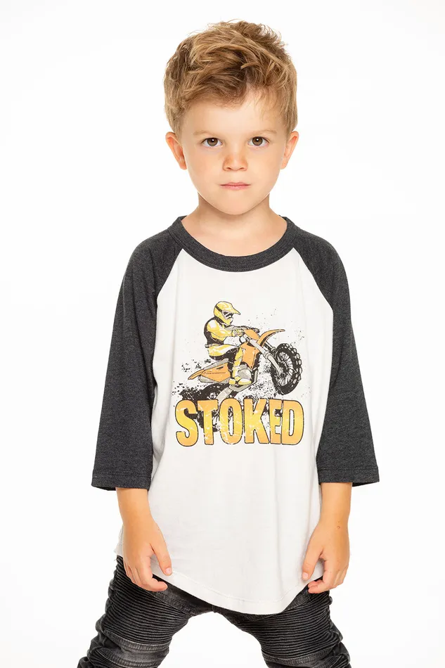 Boys Stoked Baseball Tee Tops Chaser Brand