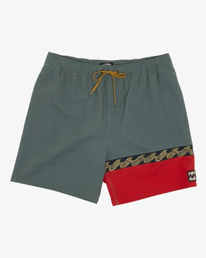 Burleigh Layback 17034 Boardshorts Sage Men Billabong Side Pockets