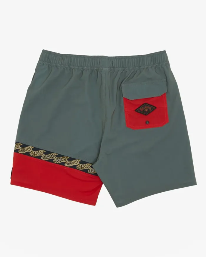 Burleigh Layback 17034 Boardshorts Sage Men Billabong Side Pockets