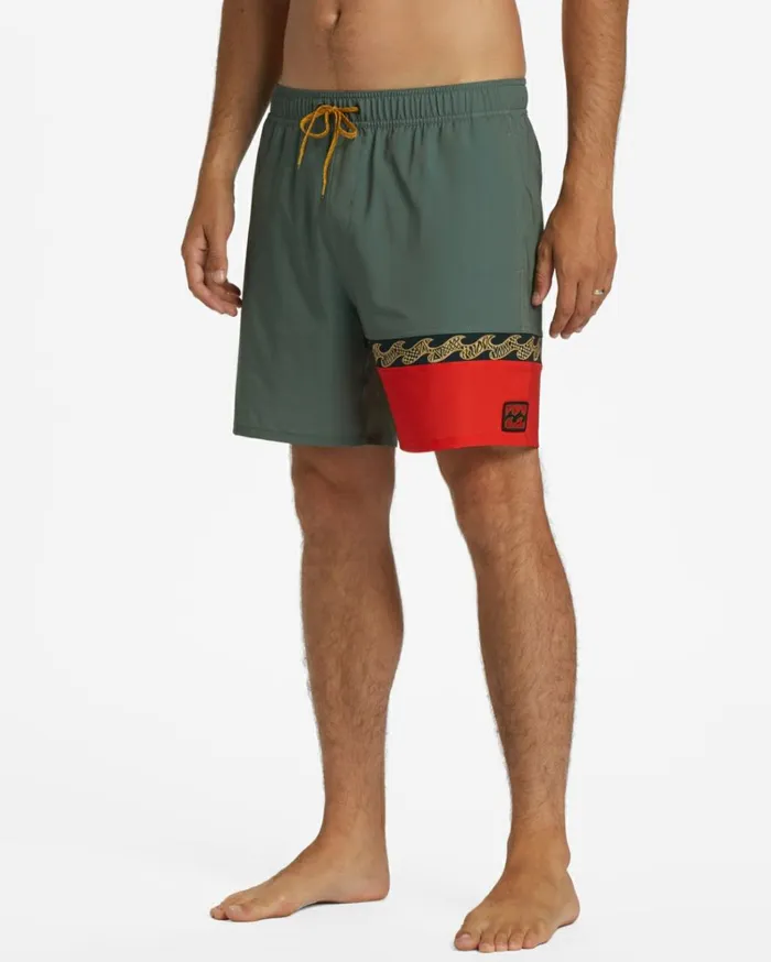Burleigh Layback 17034 Boardshorts Sage Men Billabong Side Pockets