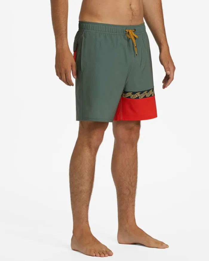Burleigh Layback 17034 Boardshorts Sage Men Billabong Side Pockets