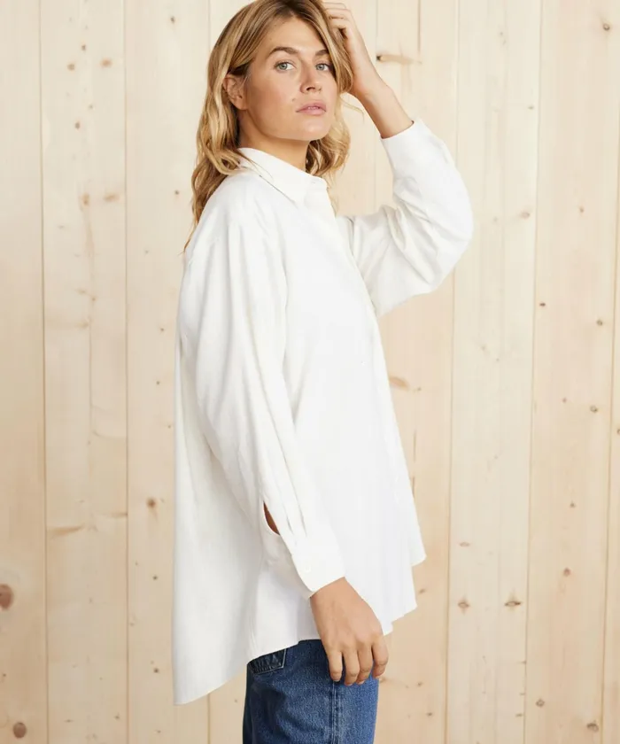 ButtonUps Women Jenni Kayne Relaxed Oversized Shirt Ivory