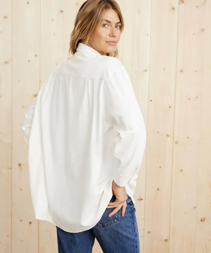 ButtonUps Women Jenni Kayne Relaxed Oversized Shirt Ivory