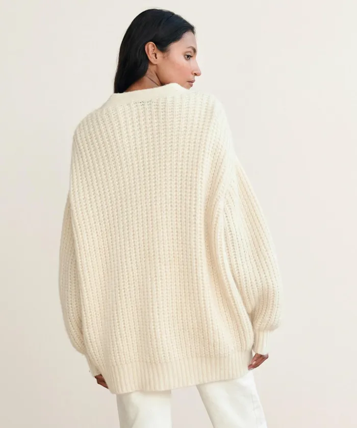 Cardigans Women Jenni Kayne Alpaca Cocoon Cardigan Ivory