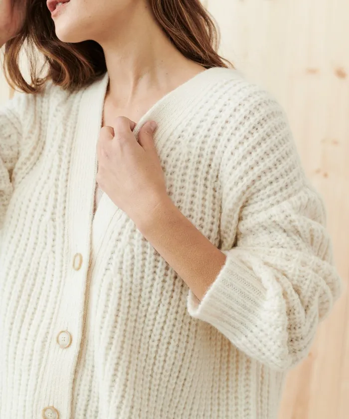 Cardigans Women Jenni Kayne Alpaca Cocoon Cardigan Ivory