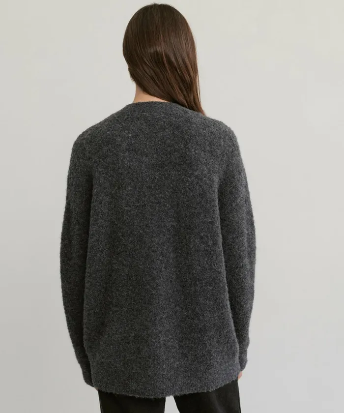 Cardigans Women Jenni Kayne Boucle Cocoon Cardigan Charcoal