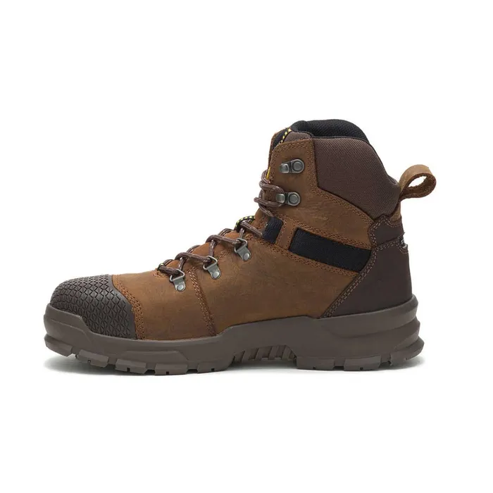 Cat Footwear Boots Men039s Accomplice X Waterproof Steel Toe Work Boot Real Brown 8211 Men