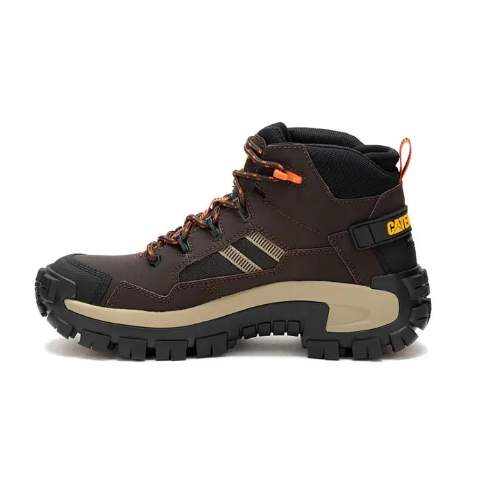 Cat Footwear Boots Men039s Invader Mid Vent Composite Toe Work Boot Coffee Bean 8211 Men