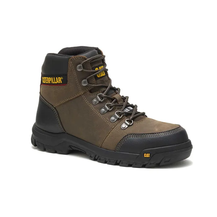Cat Footwear Boots Men039s Outline Steel Toe Work Boot Dark Gull Grey 8211 Men