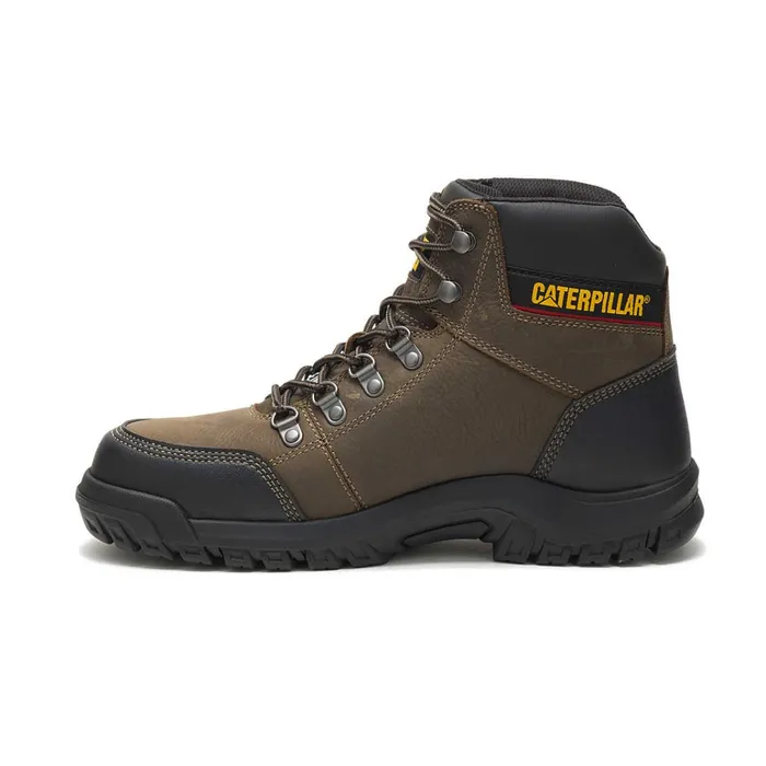 Cat Footwear Boots Men039s Outline Steel Toe Work Boot Dark Gull Grey 8211 Men