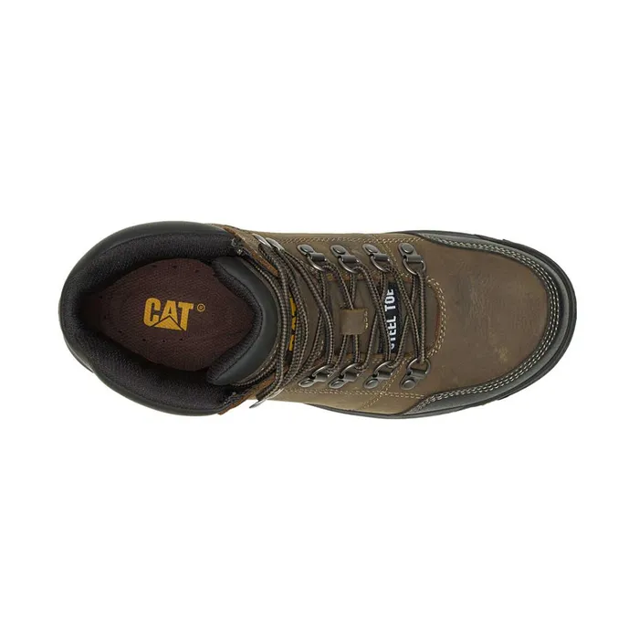 Cat Footwear Boots Men039s Outline Steel Toe Work Boot Dark Gull Grey 8211 Men