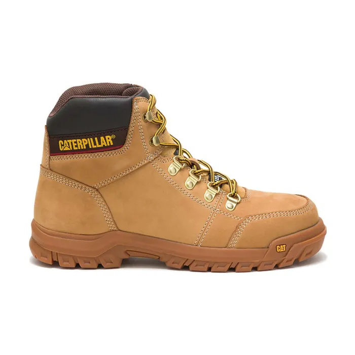 Cat Footwear Boots Men039s Outline Steel Toe Work Boot Honey Reset 8211 Men