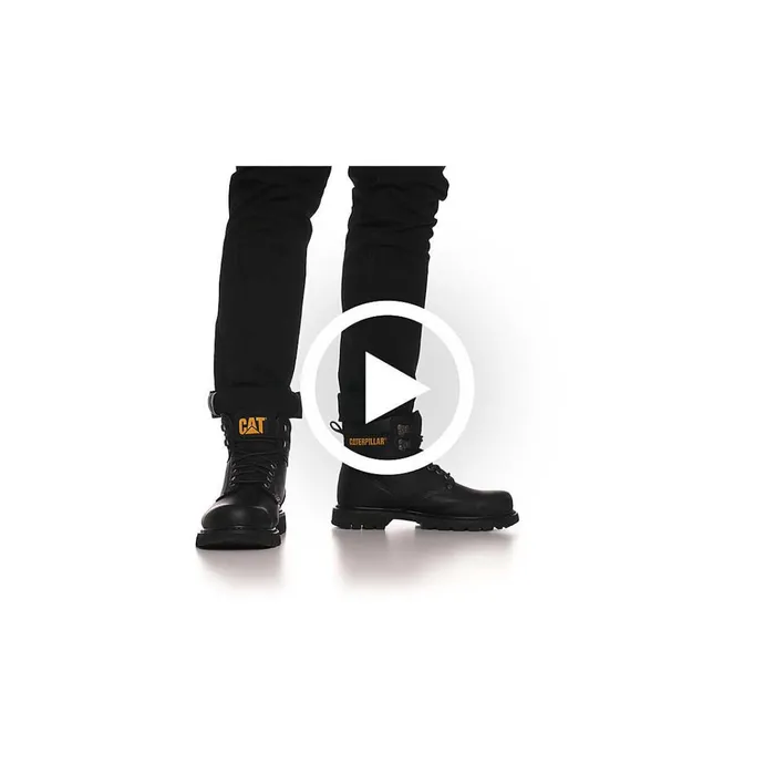 Cat Footwear Boots Men039s Second Shift Steel Toe Work Boot Black 8211 Men