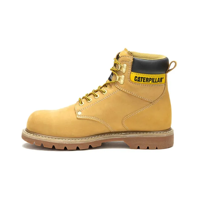 Cat Footwear Boots Men039s Second Shift Waterproof Steel Toe Work Boot Honey Reset 8211 Men
