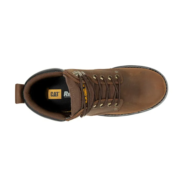Cat Footwear Boots Men039s Second Shift Waterproof Work Boot Dark Brown 8211 Men
