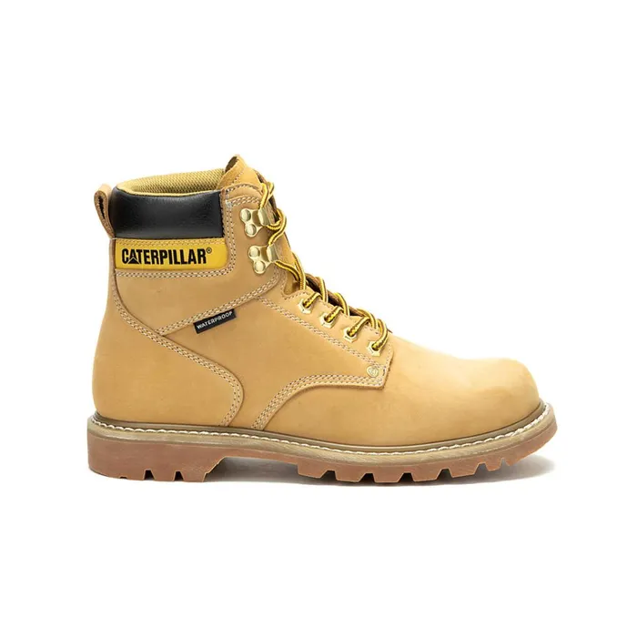 Cat Footwear Boots Men039s Second Shift Waterproof Work Boot Honey Reset 8211 Men