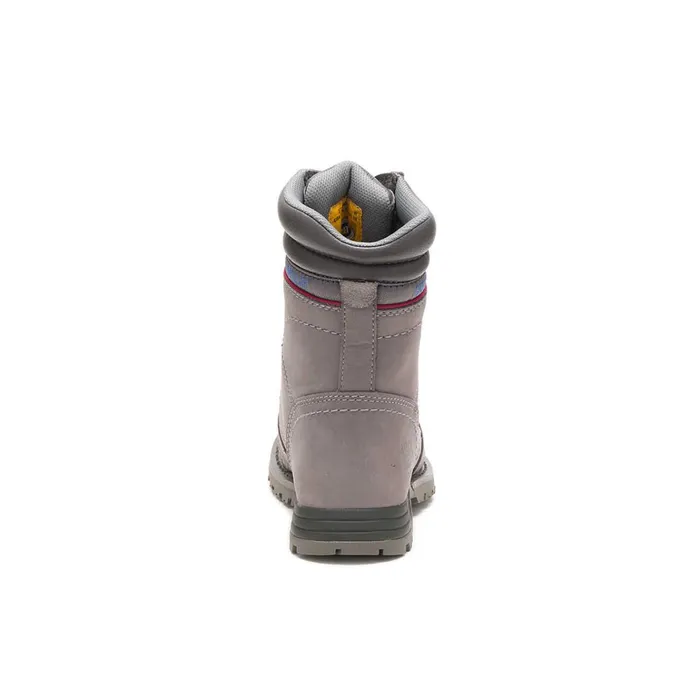 Cat Footwear Boots Women039s Echo Waterproof Steel Toe Work Boot Frost Grey 8211 Women