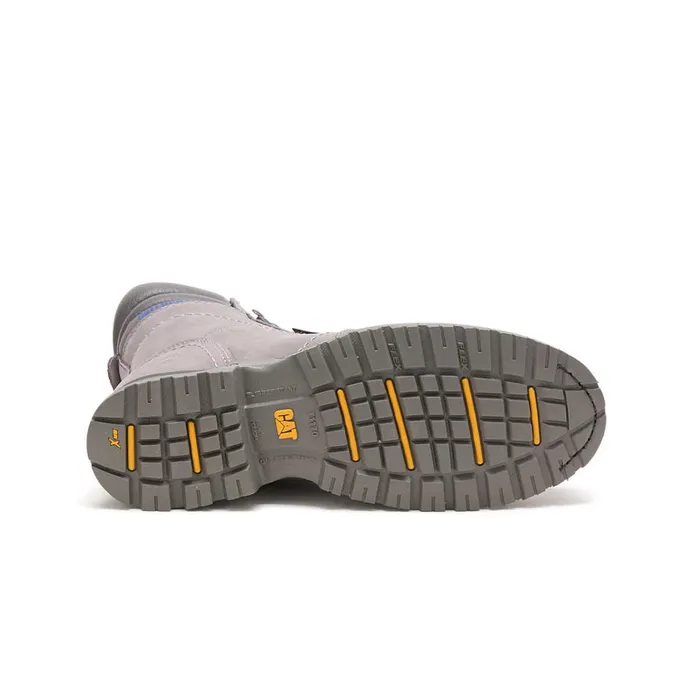 Cat Footwear Boots Women039s Echo Waterproof Steel Toe Work Boot Frost Grey 8211 Women