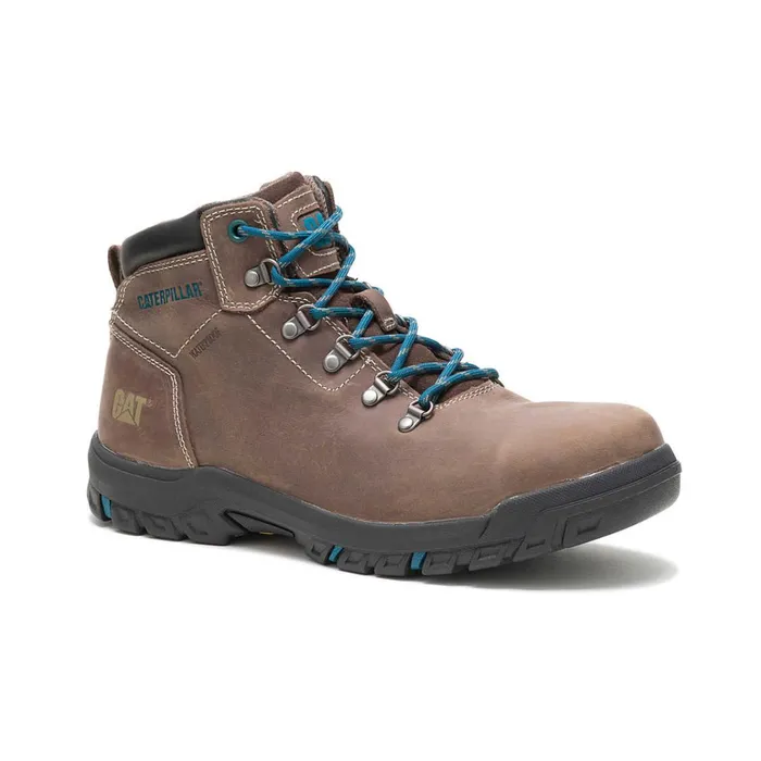 Cat Footwear Boots Women039s Mae Steel Toe Waterproof Work Boot Bay Leaf 8211 Women