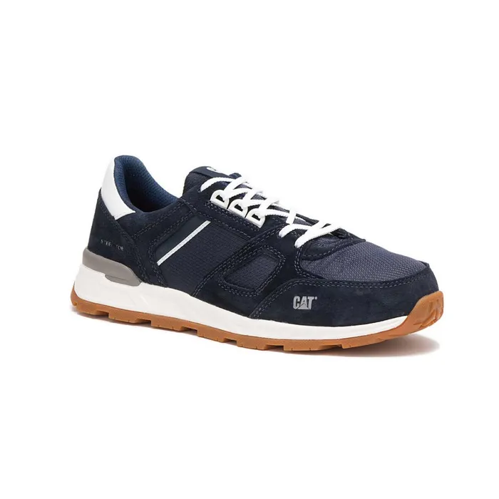 Cat Footwear Shoes Men039s Woodward Steel Toe Work Shoe Blue Nights 8211 Men
