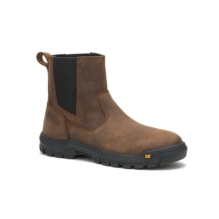 Cat Footwear Steel Toe Men039s Wheelbase Steel Toe Work Boot Clay 8211 Men