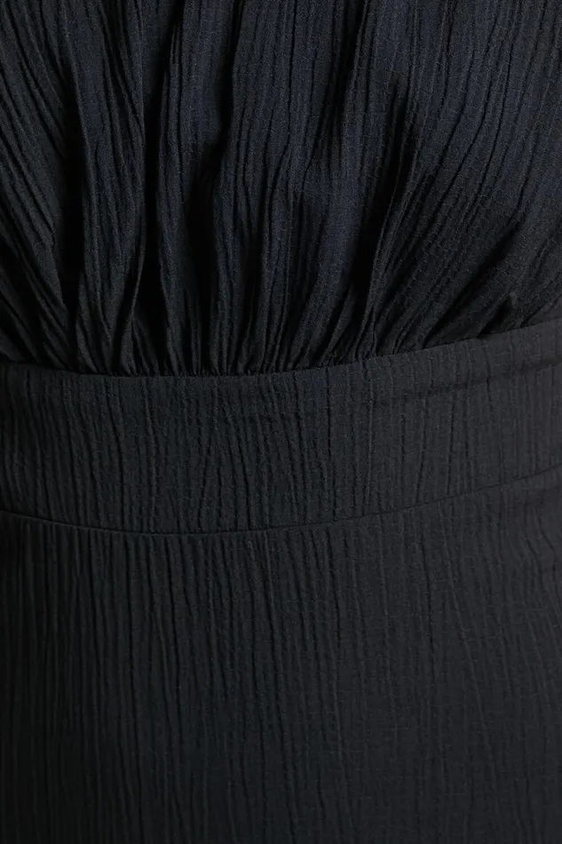 Celestia Midi Dress 8211 Tiered One Shoulder Dress In Black Women Showpo Curve Clothes