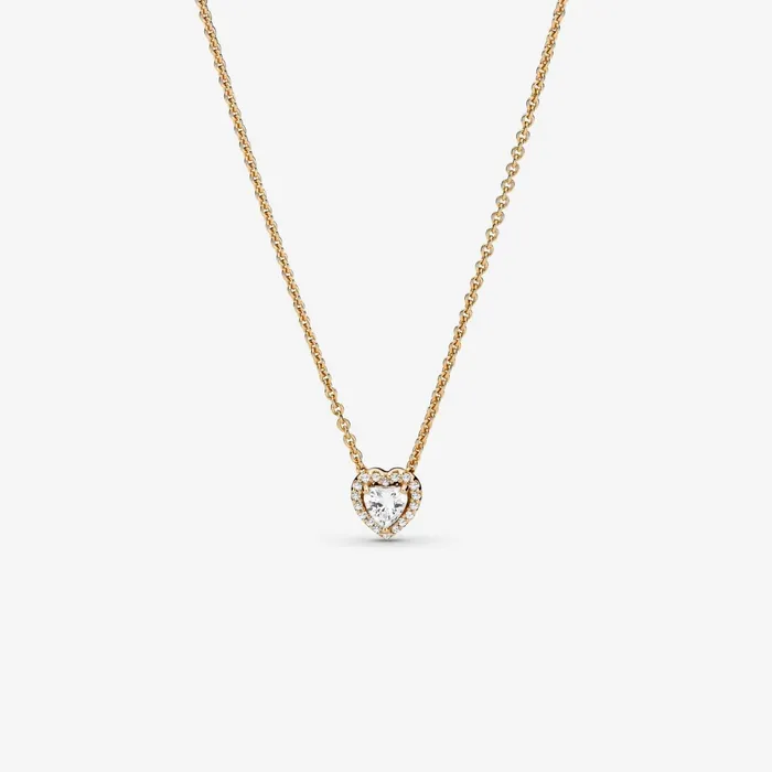 Chain Necklaces Women Pandora 14K Gold Elevated Heart Gift Set