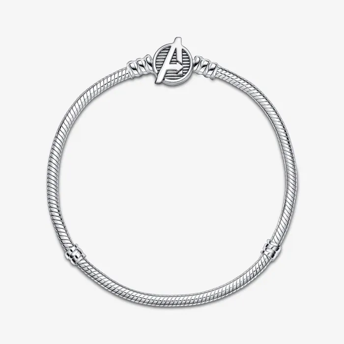Chains Women Pandora Online Moments Marvel The Avengers Logo Clasp Snake Chain Bracelet