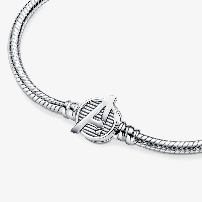 Chains Women Pandora Online Moments Marvel The Avengers Logo Clasp Snake Chain Bracelet