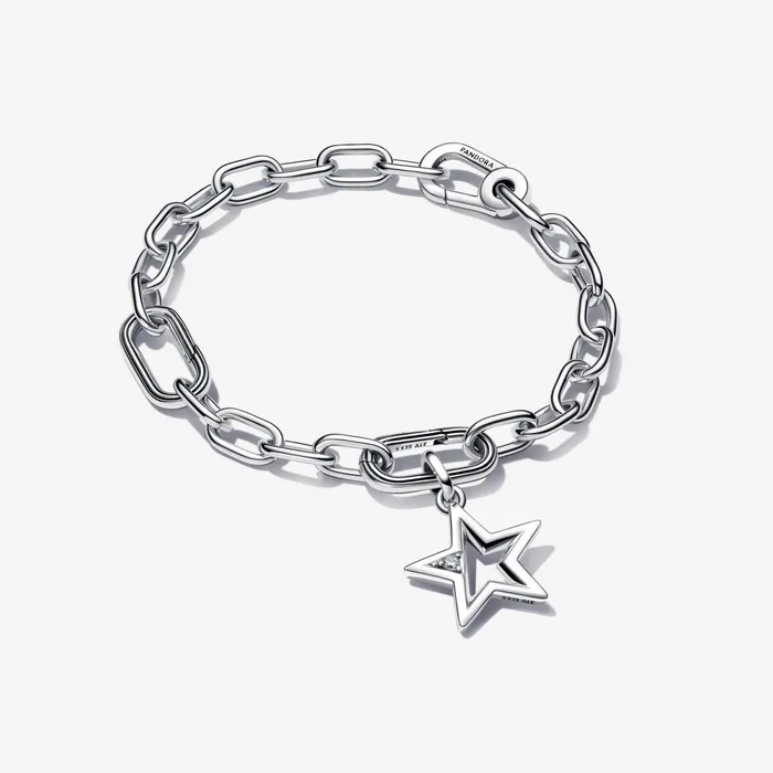 Charm Bracelets Women Pandora Online ME Sparkling Star Medallion Charm And Bracelet Set