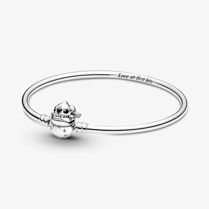 Charm Bracelets Women Pandora Online Moments Disney Stitch Biting Clasp Bangle
