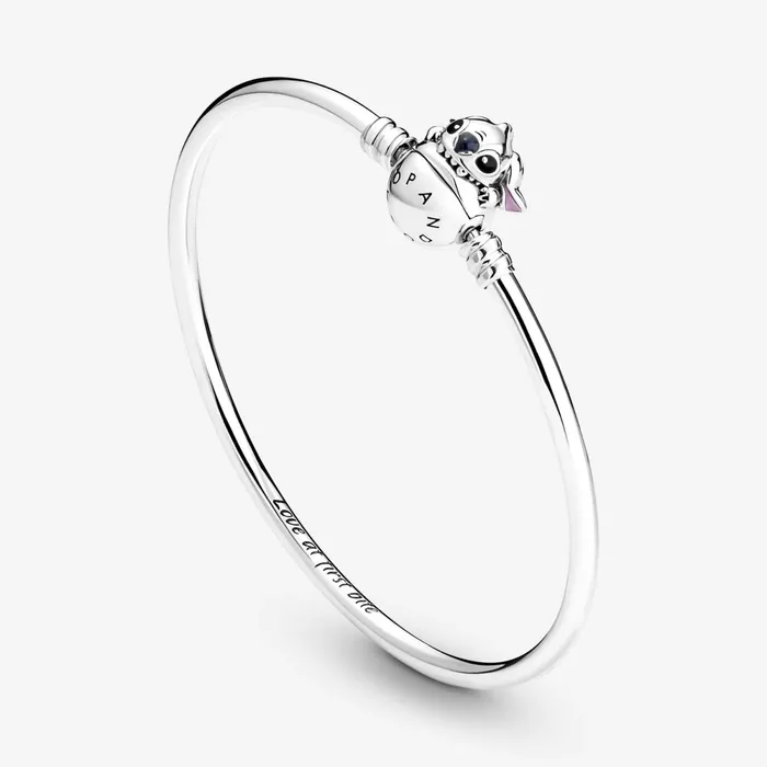 Charm Bracelets Women Pandora Online Moments Disney Stitch Biting Clasp Bangle