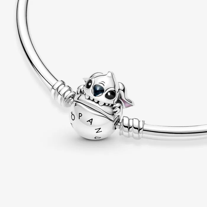 Charm Bracelets Women Pandora Online Moments Disney Stitch Biting Clasp Bangle